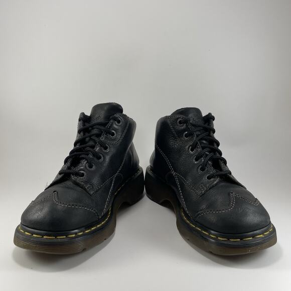 Dr. Martens Doc Daisy 12278 Chunky Wingtip Ankle Boots Womens Size 9 Black - Picture 9 of 11